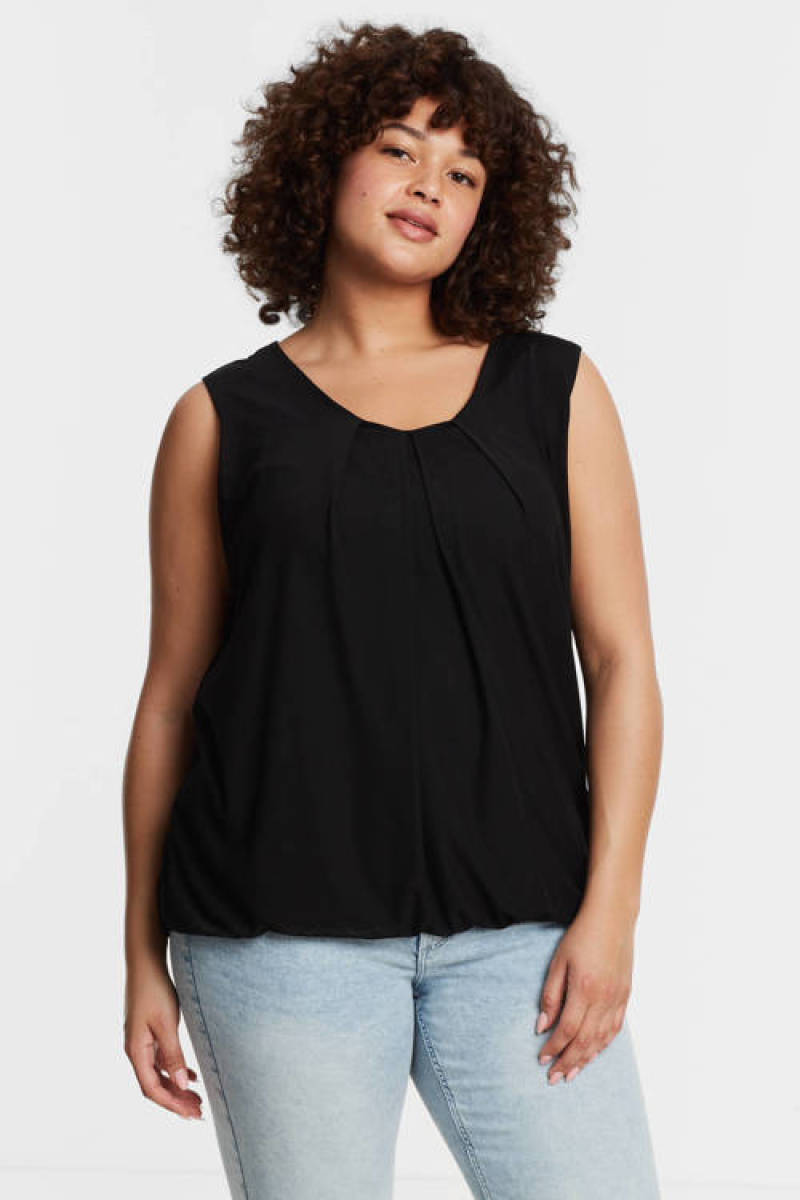 GREAT LOOKS mesh top zwart