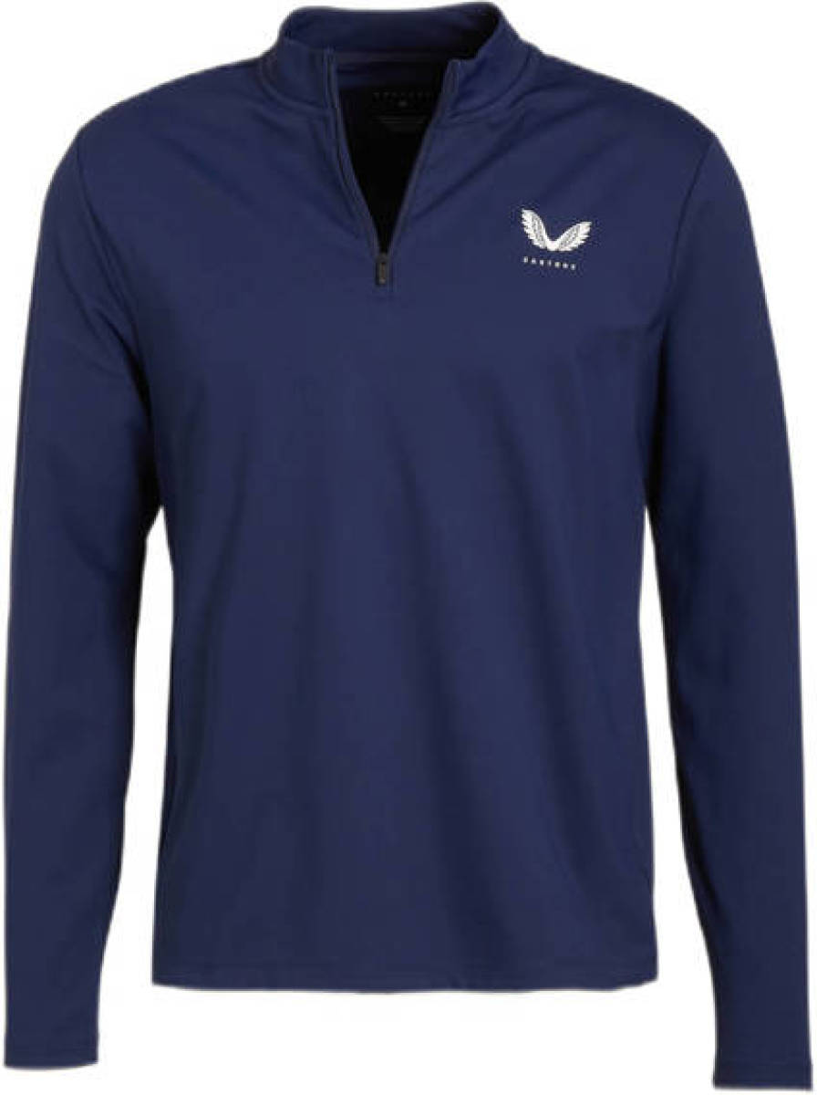 Castore sport T-shirt Protek donkerblauw