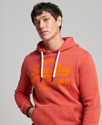 Superdry hoodie met logo americana red