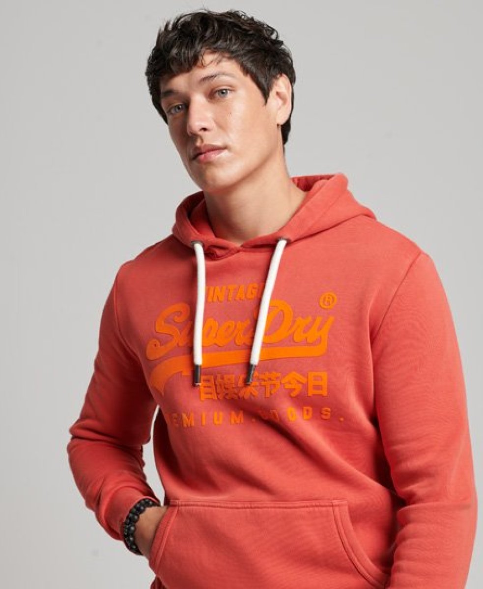 Superdry hoodie met logo americana red