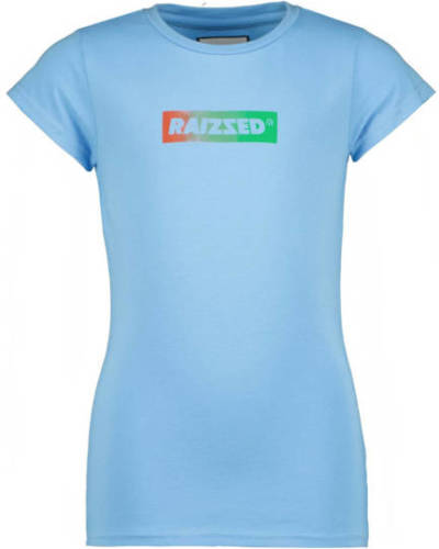 Raizzed T-shirt Denpasar met logo lichtblauw