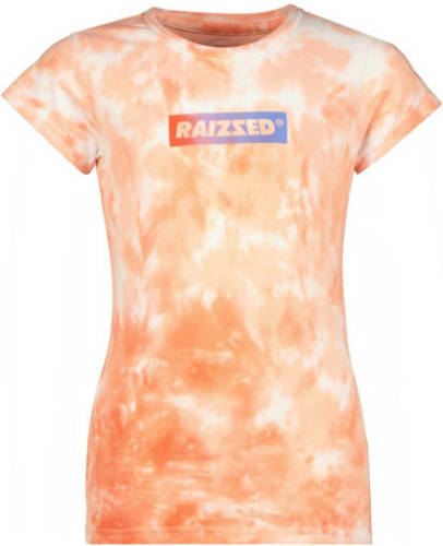 Raizzed tie-dye T-shirt Denpasar oranje/wit