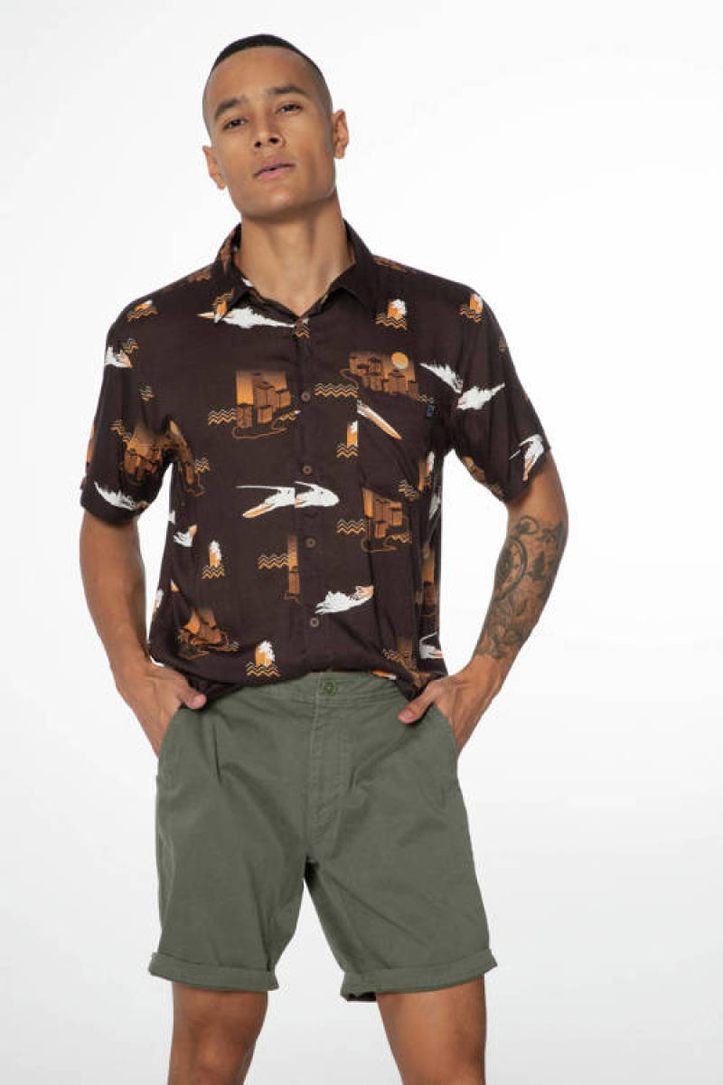 Protest regular fit short PRTBASTIAN spruce