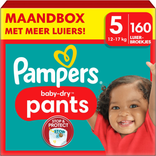 Pampers Baby-Dry Pants Maat 5 (12-17kg) - 160 luierbroekjes maandbox