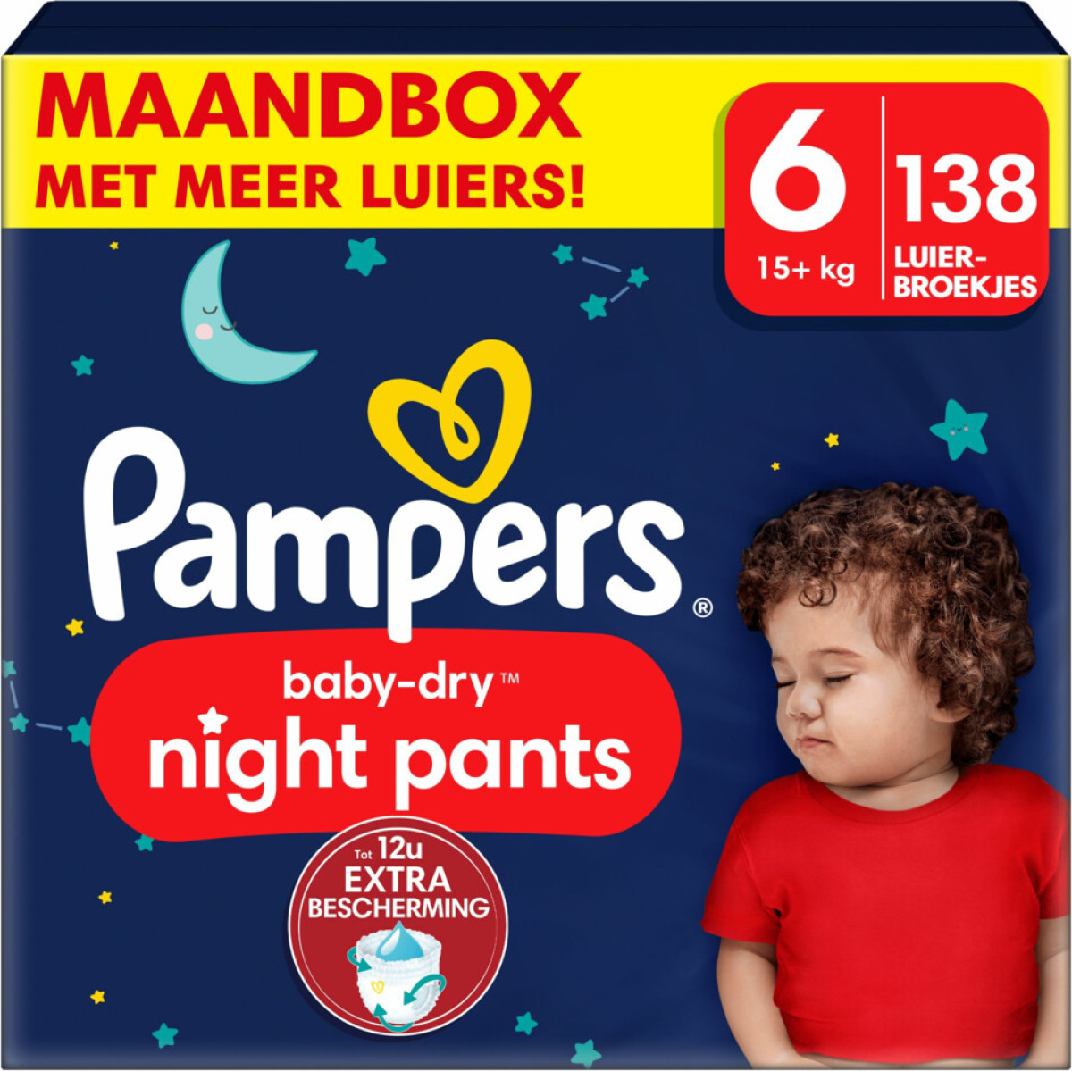 Pampers Baby-Dry Pants Night Pants Maat 6 - 138 luiers maandbox