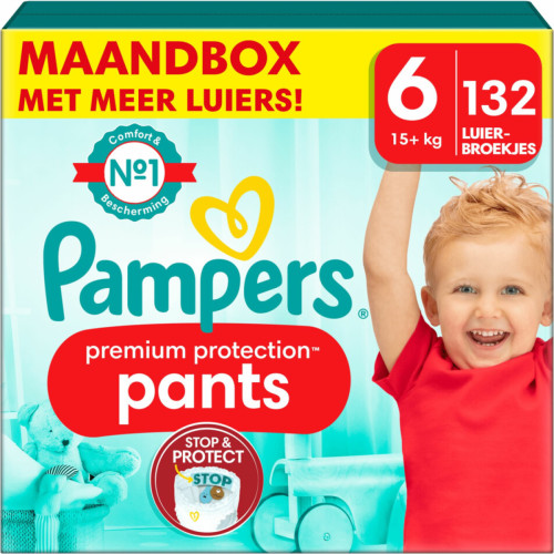 Pampers Premium Protection Pants Maat 6 (15kg+) - 132 luiers maandbox