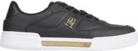 Tommy hilfiger Prep Court leren sneakers zwart