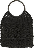 OBJECT gehaakte shopper OBJNEW BETA zwart