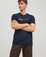 Jack & Jones regular fit T-shirt JJNEO met printopdruk sky captain