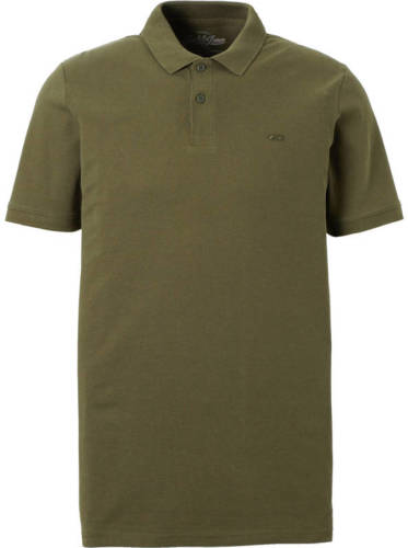Jack & Jones ESSENTIALS Basic slim fit polo olijfgroen