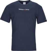Tommy Jeans T-shirt met biologisch katoen en logo twilight navy