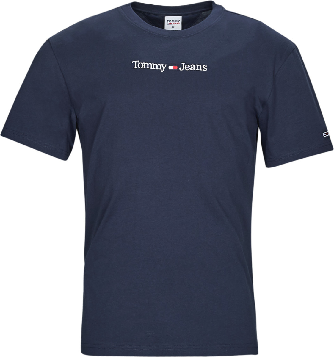 Tommy Jeans T-shirt met biologisch katoen en logo twilight navy