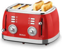 HA-MA TOOLS Sogo Toaster - Ontdooien & Roosteren - Retro Broodrooster - 1550w