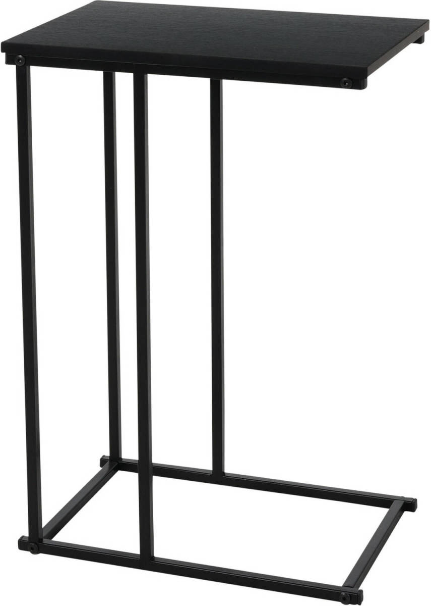 H&S Collection Bijzettafel/banktafel - 1x - Zwart Metaal 40 X 26 X 58 Cm - Bijzettafels