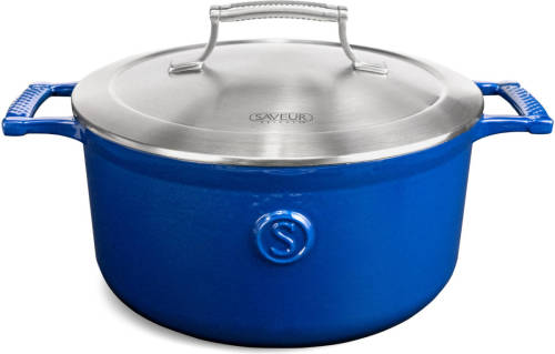 Saveur  Selects - Gietijzeren Braadpan - 25cm - Klassiek Blauw