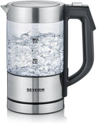 SEVERIN Wk 3458 Waterkoker Snoerloos, Bpa-vrij Rvs, Zwart