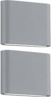 Trio Thames Ii Buitenwandlamp Titaan 11 Cm - 2 Stuks