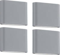 Trio Thames Ii Buitenwandlamp Titaan 11 Cm - 4 Stuks
