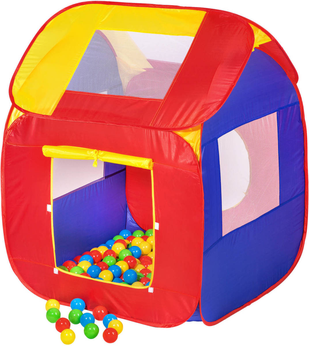 Tectake - Kindertent Speelhuis Speeltent Ballenbak 200 Ballen 400729