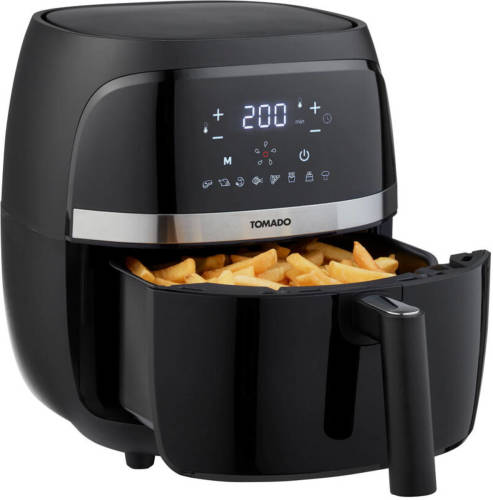 Tomado Taf3202b - Airfryer - Heteluchtfriteuse - 3,2 Liter Inhoud - Digitaal Display - 500 Gr Friet - Zwart