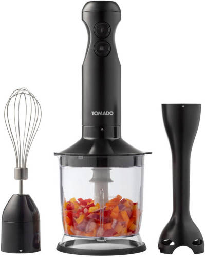 Tomado Tsb3501b - Staafmixer Set - Hakmolen - Garde - 350w - 2 Snelheden - Zwart