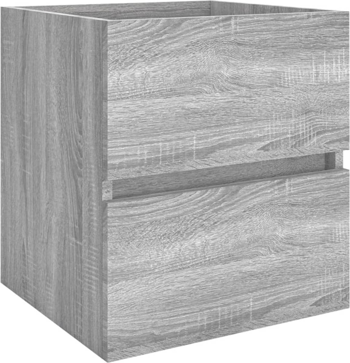VidaXL Wastafelkast 41x38,5x45 Cm Bewerkt Hout Grijs Sonoma Eikenkleur