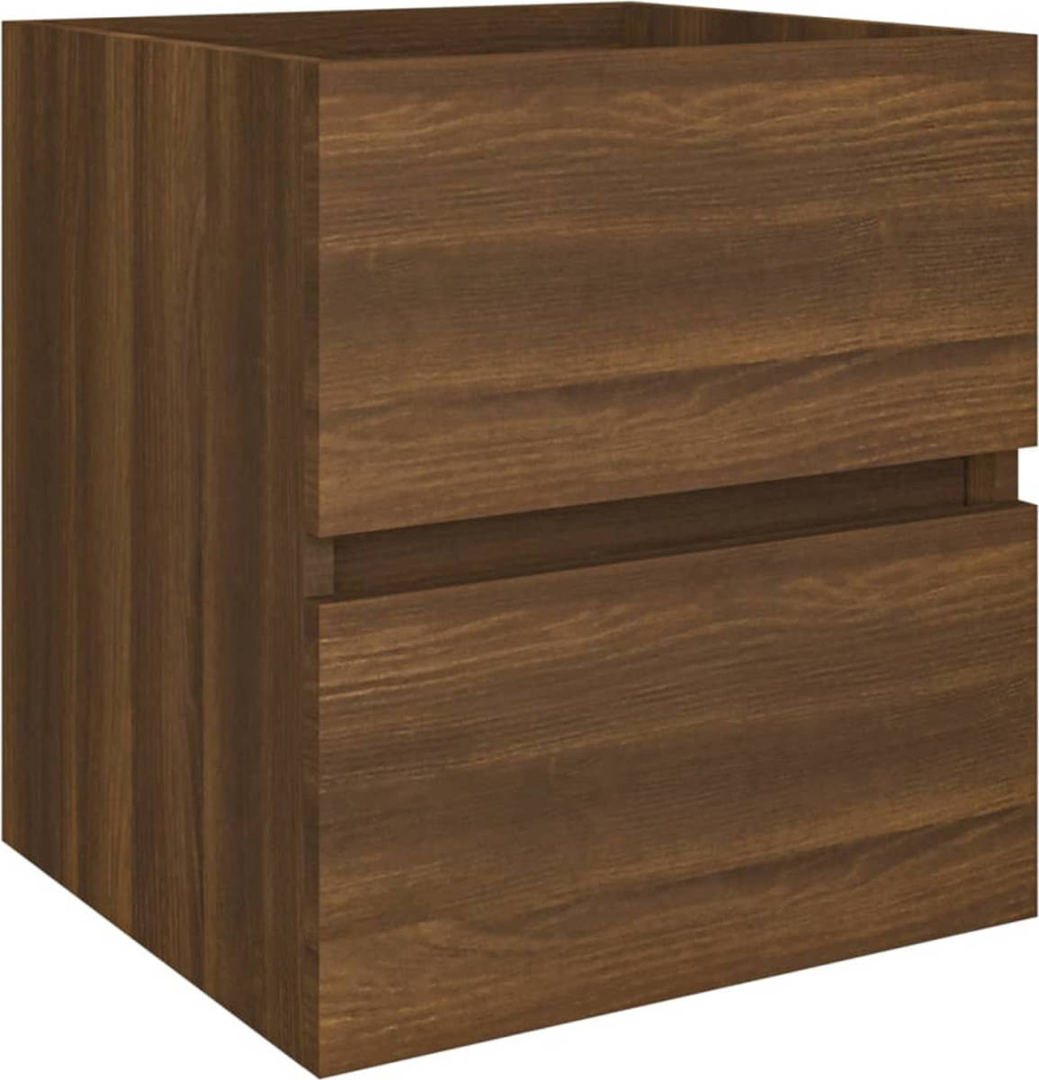 VidaXL Wastafelkast 41x38,5x45 Cm Bewerkt Hout Bruineikenkleurig