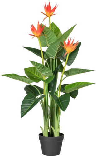 Kopu ® Kunstplant Guzmania 105 Cm Met 3 Oranje Bloemen - Nepplant