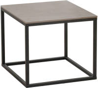 Dimehouse Industriële Bijzettafel Fien Marmerlook Grijs Vierkant