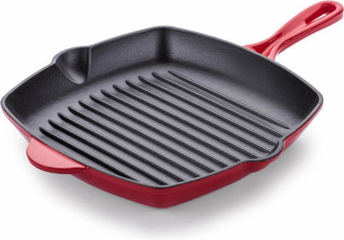 Rosmarino Gietijzeren Grillpan Rood 27cm