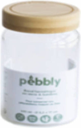 Pebbly - Voorraadpot, Bamboe, Rond, 650 Ml - Pebbly