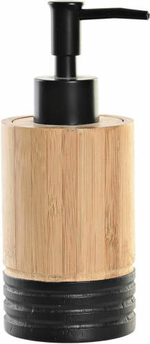 Items Zeeppompje/dispenser Bruin/zwart Bamboe Hout 7 X 17 Cm - Zeeppompjes