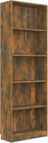 VidaXL Boekenkast 60x24x175 Cm Bewerkt Hout Gerookt Eikenkleurig