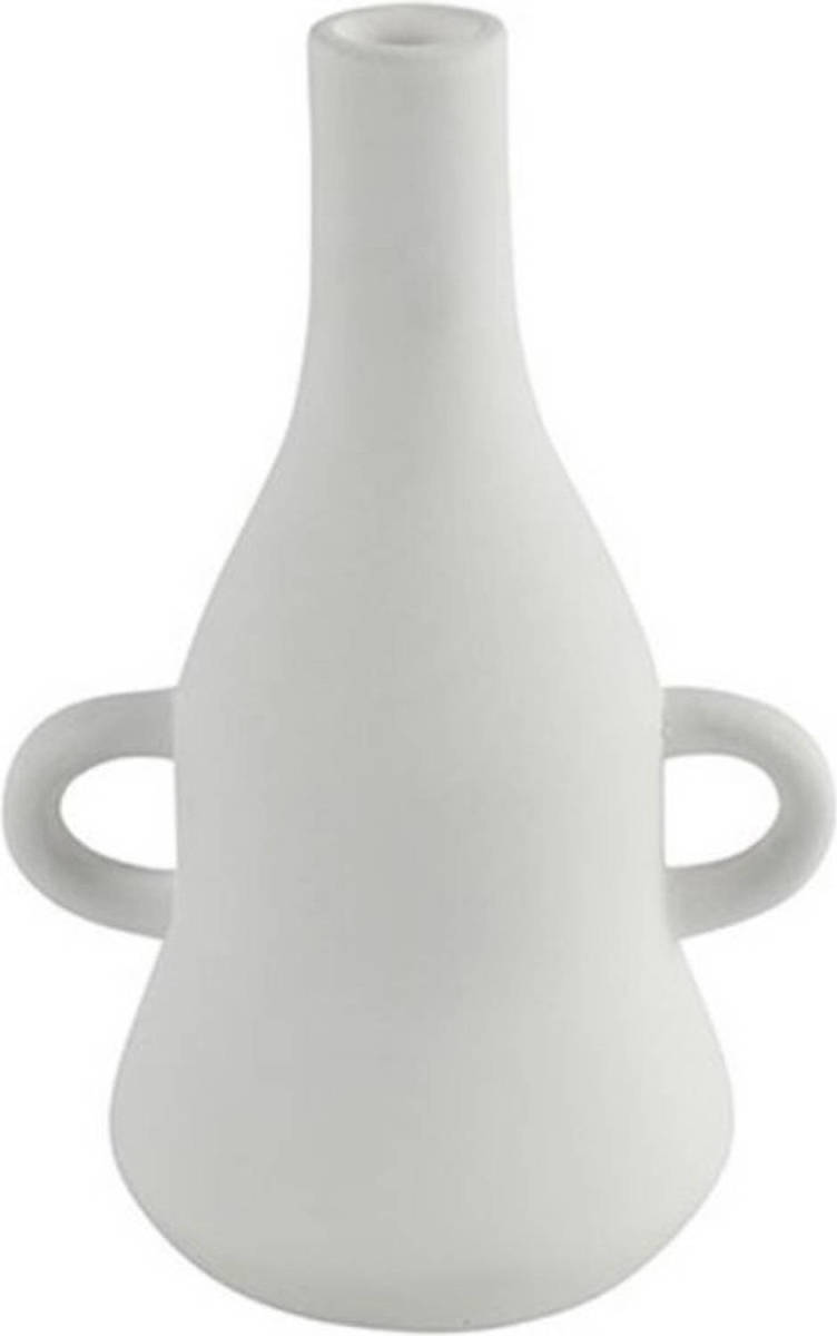PTMD Non-branded Kandelaar Piper 23 X 15,5 Cm Keramiek Wit