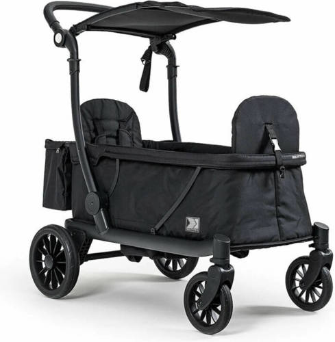 Kettler Compact - Duo Bolderwagen - Buggy - Duo Kinderwagen - Zwart - Incl Regenhoes