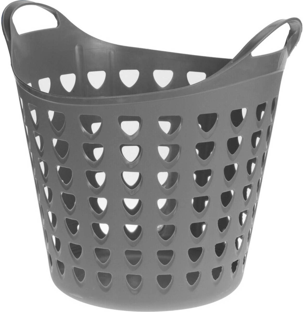 Bell Flexibele Wasmand Rond Grijs Met Gaten 26 Liter - D45 X H40 Cm - Wasmanden