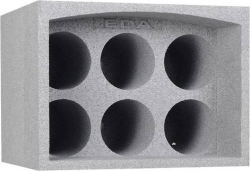 EDA Flessen Rek Voor 6 Flessen - Isolerend - Licht Polystyreen - Stapelbaar - 33.5x25x 29.5cm - Max 50kg