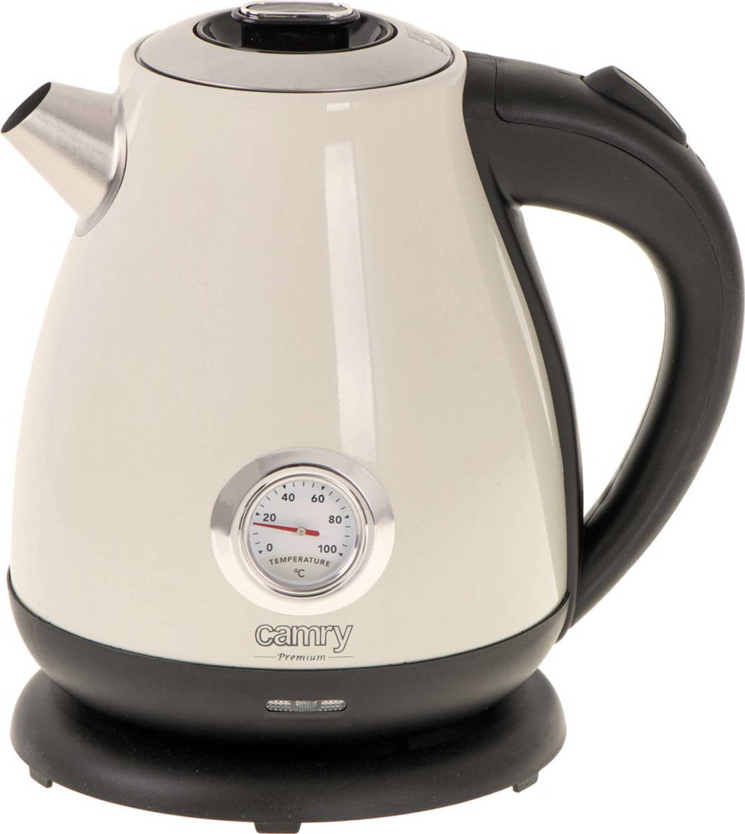 Camry Cr 1344 - Elektrische Waterkoker Met Thermometer - 1.7 Liter - Creme