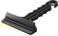 Prosperplast Ijskrabber/raamkrabber Zwart Kunststof Met Koper Blad En Rubberen Trekker 9 X 16 Cm - Ijskrabbers