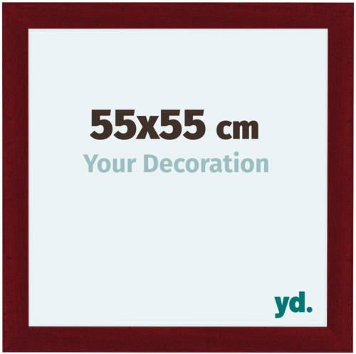 Your Decoration Como Mdf Fotolijst 55x55cm Wijnrood Geveegd