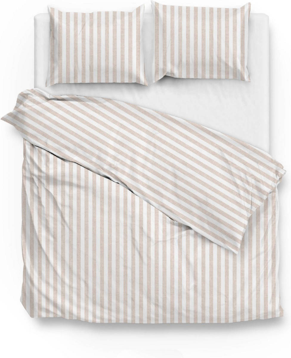 Zo Home Dekbedovertrek Katoen Banda Di Lino Linnen Look - Sandy Beige 240x200/220cm