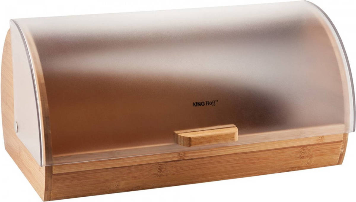 KINGHOFF 3216 - Broodtrommel - Bamboe - Acryl - 39x28x18.5 Cm - 20 Liter
