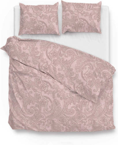 Zo Home Dekbedovertrek Katoen Paisley Di Lino Linnen Look - Shell Nude 200x200/220cm