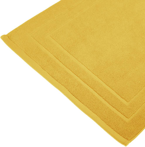 Atmosphera Badkamerkleed/badmat Voor Op De Vloer Okergeel 50 X 70 Cm - Badmatjes