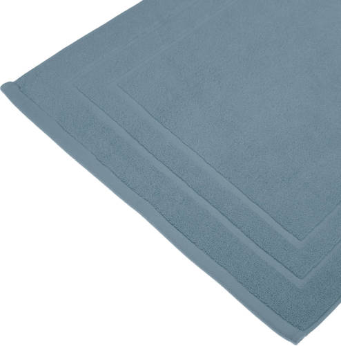Atmosphera Badkamerkleed/badmat Voor Op De Vloer Blauw 50 X 70 Cm - Badmatjes