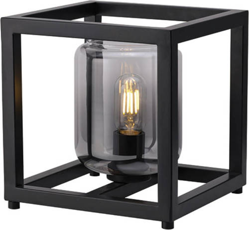 Freelight Tafellamp Dentro B 26 Cm Rook Glas Zwart
