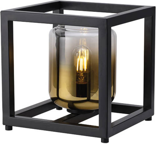 Freelight Tafellamp Dentro B 26 Cm Goud Glas Zwart