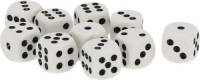 Gerim Speelgoed Spellen Dobbelstenen Wit 20x Stuks - Dobbelspellen