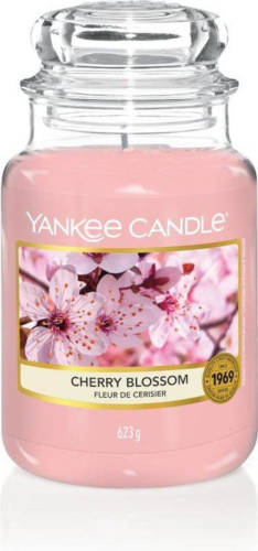 Yankee Candle - Cherry Blossom Geurkaars - Large Jar - Tot 150 Branduren