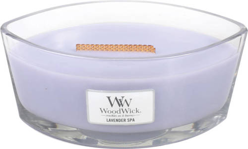 Woodwick - Ellipse Hearthwick Flame Geurkaars - Lavender Spa - Tot 50 Branduren